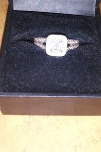 14K White Gold Vera Wang Engagement Ring